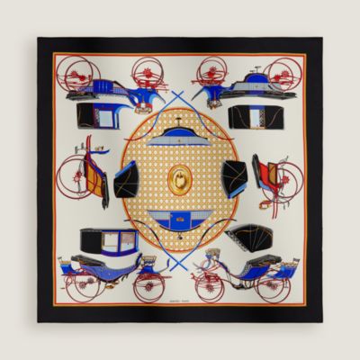 カレ 90 《ブリッド・ドゥ・ガラ》 - ブラック | Hermès - エルメス